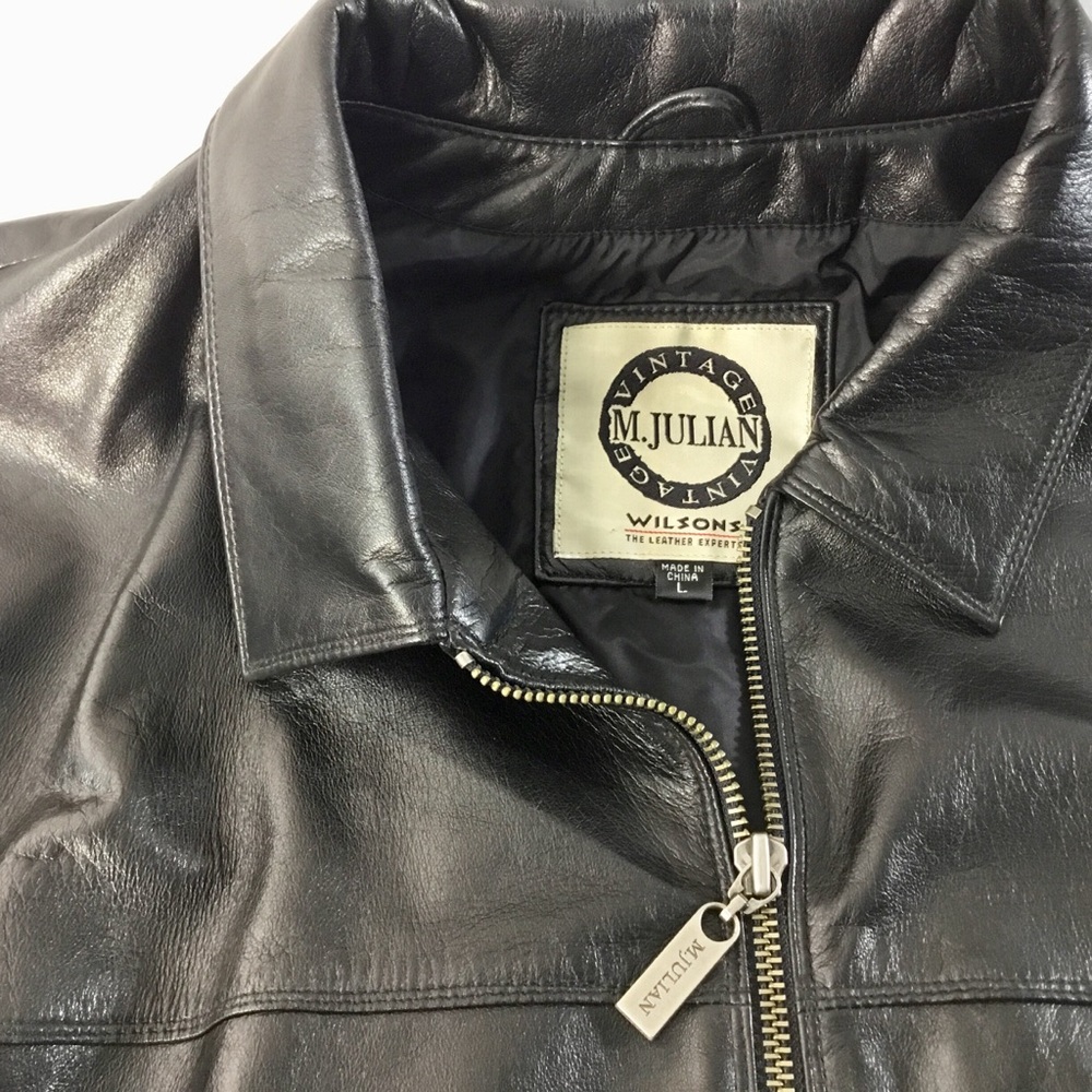 NWOT, Men’s Blk M.Julian Leather Jacket - Picture 8 of 8